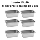 Inserto Contenedor De Acero Inoxidable 1/4x10cm Caja 6 Pzs - Electrodomesticos Olvera