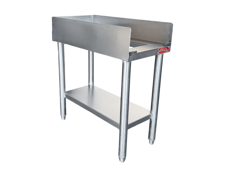 Base para Equipo AROL de 12” con Entrepaño de Acero Inoxidable