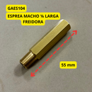 Esprea Macho 1/8” Larga Para Freidora 55 mm