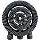 Quemador Triple Delta Tipo Regadera 30 cm, 3 Tomas de 3/4”, Negro