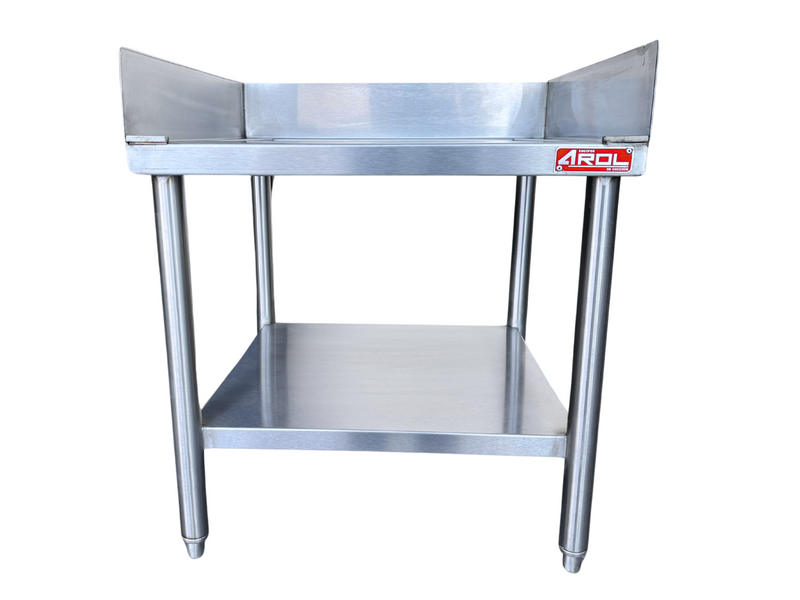 Base para Equipo AROL de 24” con Entrepaño de Acero Inoxidable