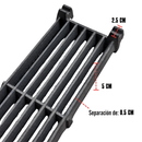 Parrilla Para Asador Tipo Vulcan 54x14 cm Hierro Fundido