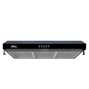 Campana Extractora Slim 80 cm, Vidrio Frontal, Negra, Pared CSL-80BL