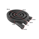Quemador Cuádruple Vulcan AROL 42 Cm Completo Armado Para Estufón Industrial