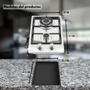 Combo Parrilla Empotrable AROL de 2 Quemadores Acero Inoxidable 31 cm P-IN2Q31 y Campana Slim 60 cm CSI-60AI