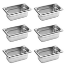 Inserto Contenedor De Acero Inoxidable 1/9x6cm Caja 6 Pzs - Electrodomesticos Olvera
