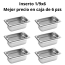 Inserto Contenedor De Acero Inoxidable 1/9x6cm Caja 6 Pzs - Electrodomesticos Olvera