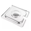 Inserto Contenedor Acero Inoxidable Con Tapa Ranurada 1/6x10 Arol Nsf
