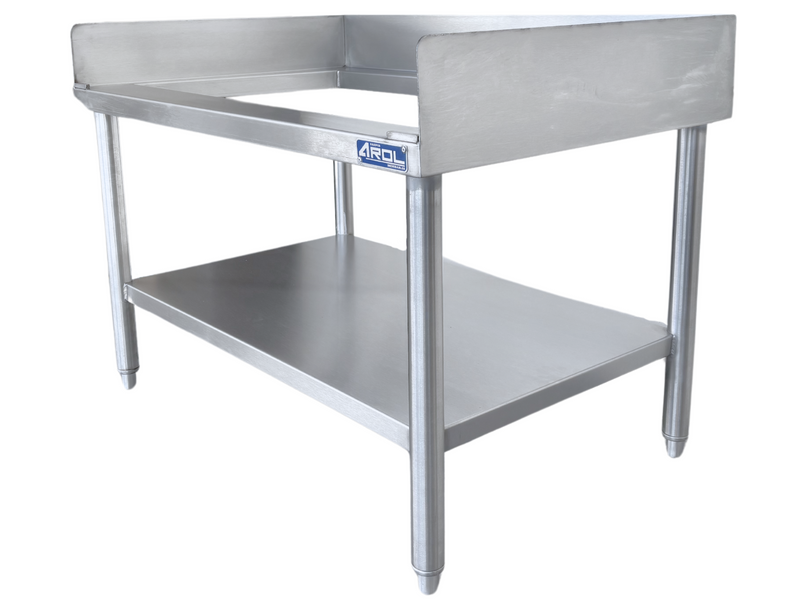 Base para Equipo AROL de 36” con Entrepaño de Acero Inoxidable