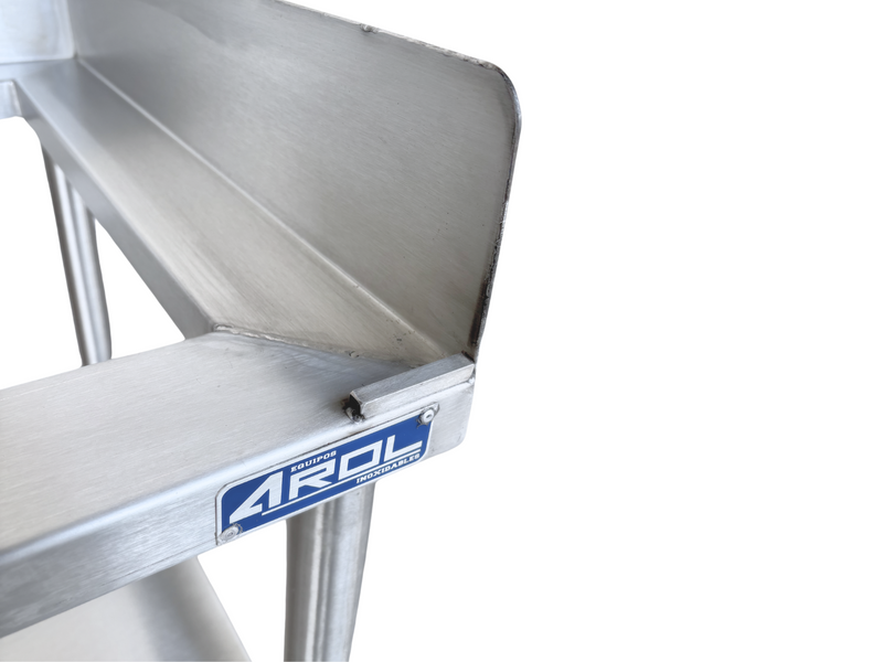 Base para Equipo AROL de 36” con Entrepaño de Acero Inoxidable