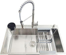 Set de Tarja Empotrable Acero Inoxidable con Mezcladora y Accesorios CNX 84x48x22 cm