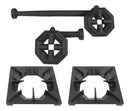 Kit Quemadores Corto y Largo con 2 Parrillas 30x30 cm AROL
