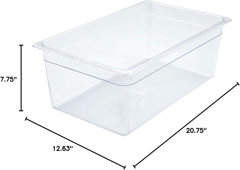 Inserto de Policarbonato 1/1x20 Transparente 32.5x53x20 cm NSF