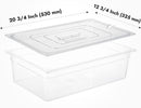 Tapa de Policarbonato con Asa y Ranura para Inserto 1/1 AROL NSF