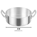 Olla Budinera Vasconia Acorazada 22 cm 2.5 L Profesional - Electrodomesticos Olvera