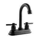Mezcladora para Lavabo Negro Mate de Acero Inoxidable MZL4216