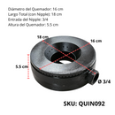 Quemador para Estufa Industrial Jumbo, 16 cm, Hierro Fundido, Modelo B31-L AROL - Electrodomesticos Olvera