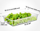 Inserto de Policarbonato 1/1x10 Transparente 32.5x53x10 cm NSF