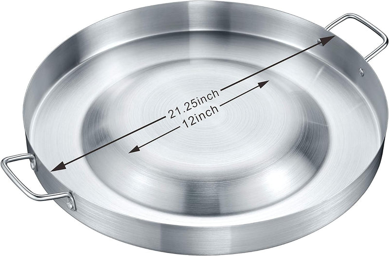 Comal Taquero Bistec Choricero de Acero Inoxidable 54 cm Calibre 18 Arol