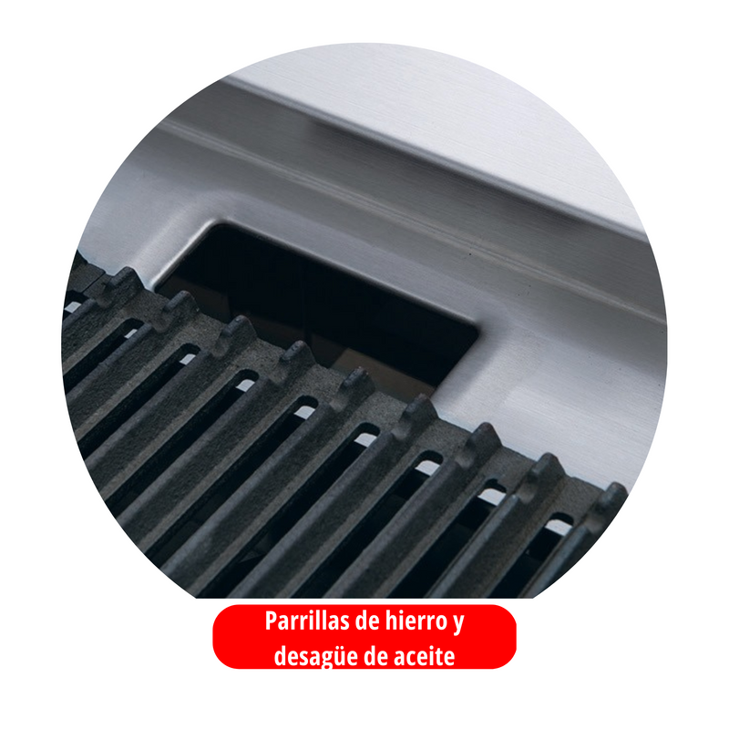 Asador 36” 3 Quemadores Gas LP Modelo ARCB36 AROL