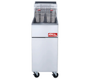 Freidora Industrial a Gas Natural 4 Quemadores, 50 Lb (24 Lts), Acero Inoxidable, 120,000 BTU - AROL ARF4-NG