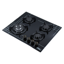 Parrilla de Gas 4 Quemadores, Vidrio Templado, Empotrable, 59 cm, P-CN4Q59