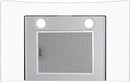 Campana Extractora 60 cm Vidrio, Acero Inoxidable, Pared C-AC1F60