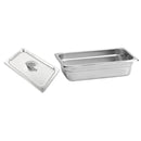 Inserto Contenedor Acero Inoxidable Con Tapa 1/4x6 Cm 26x16.5x6 Arol NSF, 1.8L