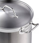 Olla de Acero Inoxidable AROL 12 Lts, 25x25 cm - Electrodomesticos Olvera