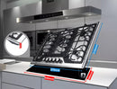 Parrilla de Gas de 5 Quemadores, Acero Inoxidable, Empotrable, 86cm, AROL P-IN5Q86C