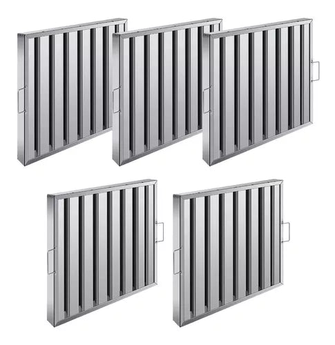 Filtro Para Campana Industrial 49.5x49.5 Acero Inox 5 Pzs