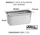 Inserto Acero Inoxidable TERCIO 1/3 x 150 Mm - Electrodomesticos Olvera