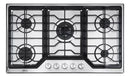Parrilla de Gas de 5 Quemadores, Acero Inoxidable, Empotrable, 86cm, AROL P-IN5Q86C