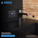 Mezcladora Monomando Para Lavabo En Negro Mate