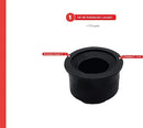 Kit Completo para Instalación de Lavabo, Incluye 2x Mangueras, 2x Válvulas, 1x Cinta, 1x Empaque y 1x Trampa