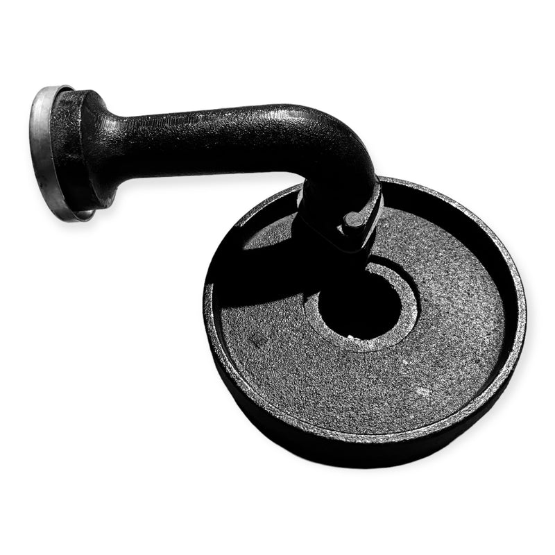 Quemador Redondo de Fierro Fundido B12 Completo con Tubo Corto Derecho
