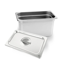 Inserto Contenedor Acero Inoxidable Con Tapa 1/4x20 cm AROL NSF