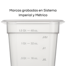 Inserto de Policarbonato 1/6x15 17.5x16x15 cm Certificado NSF