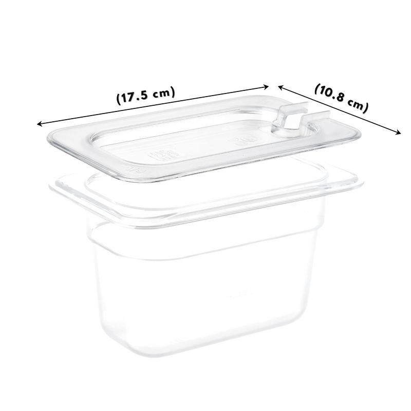Tapa para Inserto Noveno 1/9 Policarbonato con Ranura