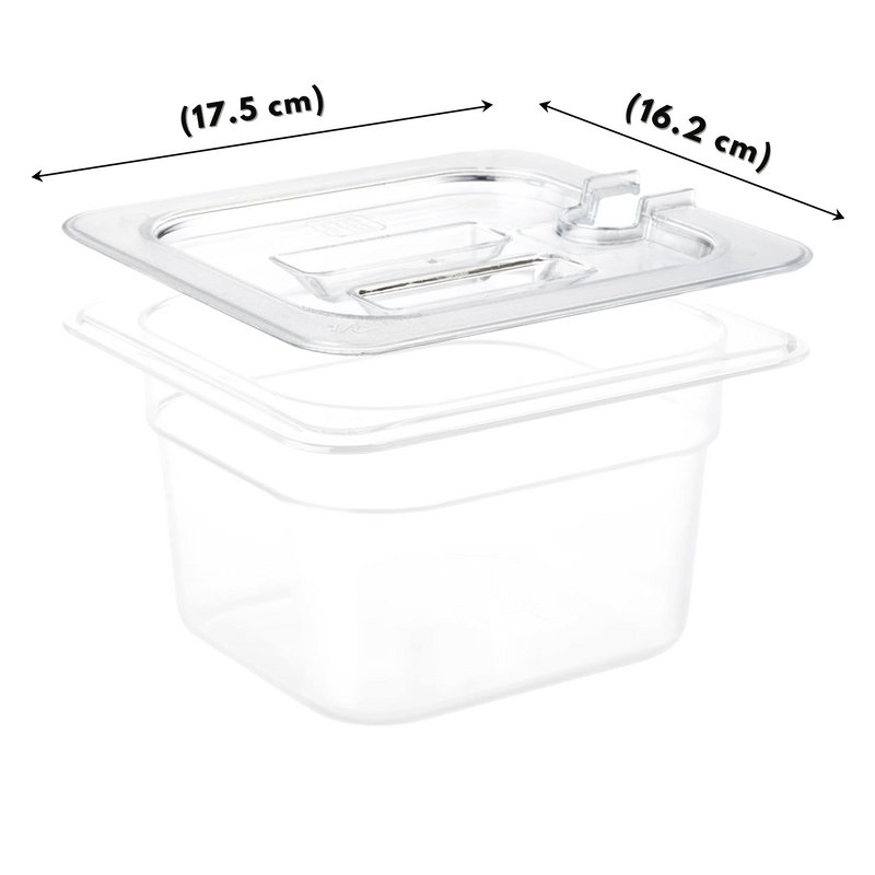 Tapa para Inserto Sexto 1/6 Policarbonato con Ranura