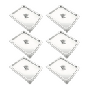 Tapa de Inserto 1/2 Acero Inoxidable AROL 32.5x26.5 cm 6 Pzs