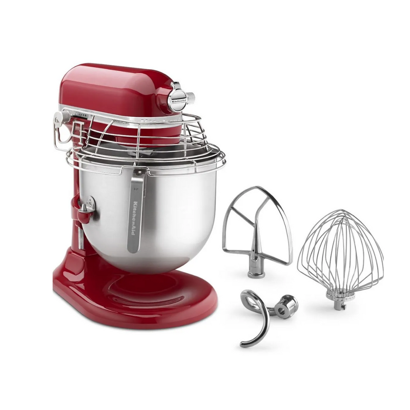 Batidora de Pedestal Comercial KitchenAid 7.6 L Roja 10 Velocidades