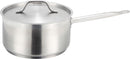 Sartén Cazo Alto 6 Lts de Acero Inoxidable con Tapa, 24x14 cm