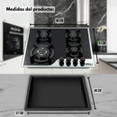 Combo Parrilla Bitono Y Campana Extractora 60 cm Modelos C-BL1F60 Y P-CN4Q60