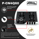 Combo Parrilla Bitono Y Campana Extractora 60 cm Modelos C-BL1F60 Y P-CN4Q60