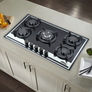 Parrilla de Gas Vidrio Templado 5 Quemadores AROL P-CN5Q77A - Electrodomesticos Olvera