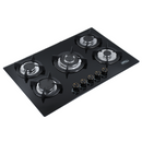 Parrilla de Gas de 5 Quemadores, Vidrio Templado, Empotrable, 77cm, AROL P-CN5Q77 - Electrodomesticos Olvera