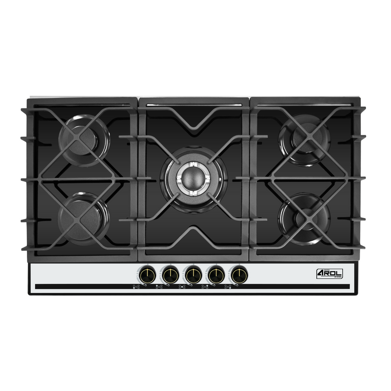 Parrilla 5 Quemadores 90 cm, Bitonio, Caja Negra P-CN5Q87