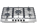 Combo Parrilla 5 Quemadores 77 cm y Campana Extractora 90 cm, Acero Inoxidable y Vidrio, P-IN5Q76A y C-BL2F90