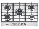 Combo Parrilla 5 Quemadores 77 cm y Campana Extractora 90 cm, Acero Inoxidable y Vidrio, P-IN5Q76A y C-BL2F90